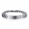 Pulseira de aço inoxidável da cruz da Bíblia