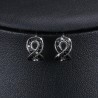 Black crystal infinity stud earringsEarrings