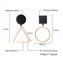 Asymmetrical geometric stud earringsEarrings