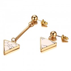 Irregular Triangles Natural Stone EarringsEarrings