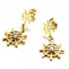 Hollow Rudder Design Drop EarringsEarrings