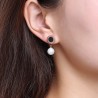 Simulated Pearl Roman Numerals EarringsEarrings