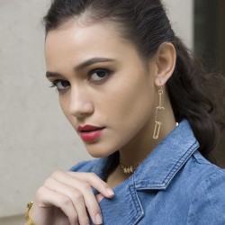 Triple Pin Long EarringsEarrings