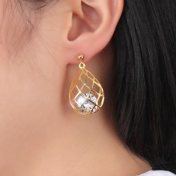 Hollow Out Drops Necklace & Earrings Jewellery SetJewellery Sets