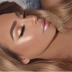 Longa duração batom nude ouro metálico lipgloss