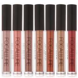 Longa duração batom nude ouro metálico lipgloss