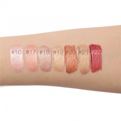 Longa duração batom nude ouro metálico lipgloss