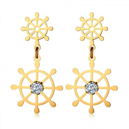 Hollow Rudder Design Drop EarringsEarrings
