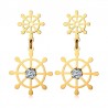 Hollow Rudder Design Drop EarringsEarrings