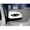 3D olhos de gato espreitando - adesivo de carro de vinil - impermeável