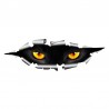 3D olhos de gato espreitando - adesivo de carro de vinil - impermeável