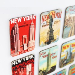 Temas de Nova York - ímãs frigorífico - 24 peças