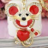 Chaveiro do mouse de cristal