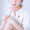 Broche de tulipa de cristal elegante