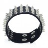 Pulseira de couro Stud Rivet de quatro linhas Unisex