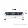 Pulseira de couro Stud Rivet de quatro linhas Unisex