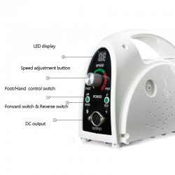 Estúdio profissional 65W 35000RPM Elétrica Broca de unhas Kit de máquina