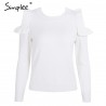 Elegant Off Shoulder Knitted Sweater JumperHoodies & Jumpers