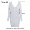 Sexy Cross tricô camisola Pullover