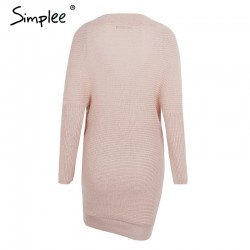 Sexy Cross tricô camisola Pullover