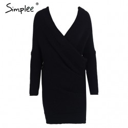 Sexy Cross tricô camisola Pullover