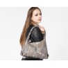 Genuine Leather Crocodile Pattern & Tassels Shoulder BagBags