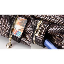 Bolsa de ombro de couro genuíno
