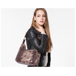 Bolsa de ombro de couro genuíno