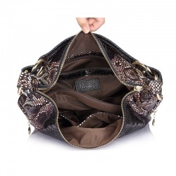Bolsa de ombro de couro genuíno