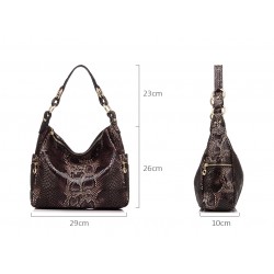 Bolsa de ombro de couro genuíno