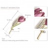 Broche de tulipa de cristal elegante