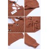 Punho de renda sem costas - blusa de malha