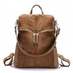 Bolsa de ombro de couro vintage - mochila