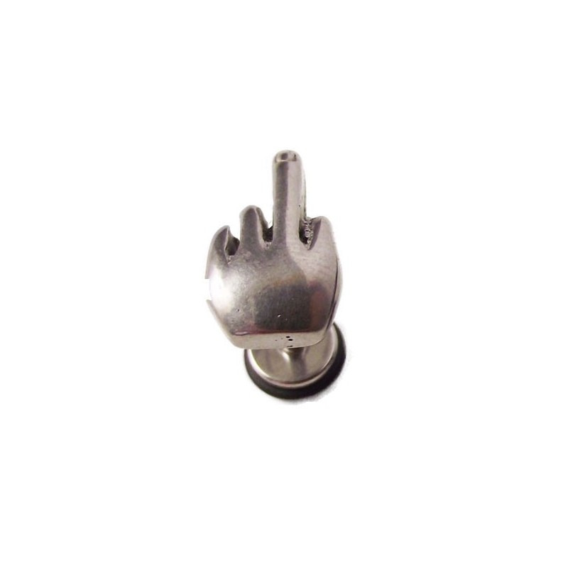 Brinco de dedo médio - aço inoxidável