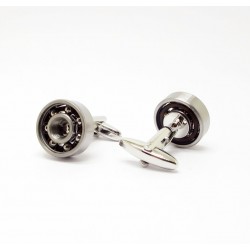 Cufflinks de metal de design de rolamento