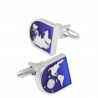 Cufflinks de design de mapa do mundo