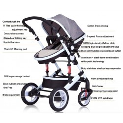 Duas vias Stroller Pram do bebê 0-3 anos