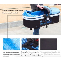 Duas vias Stroller Pram do bebê 0-3 anos