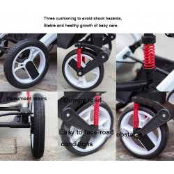 Duas vias Stroller Pram do bebê 0-3 anos