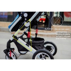 Duas vias Stroller Pram do bebê 0-3 anos