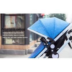 Duas vias Stroller Pram do bebê 0-3 anos