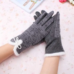 Algodão lã Cashmere Elegante senhoras luvas