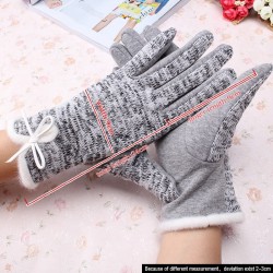 Algodão lã Cashmere Elegante senhoras luvas