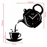 Coffee Tea Cup Shape Wall ClockClocks