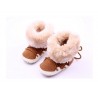 recém-nascido Toddler algodão macio grosso quente velo sapatos botas primeiro Walkers