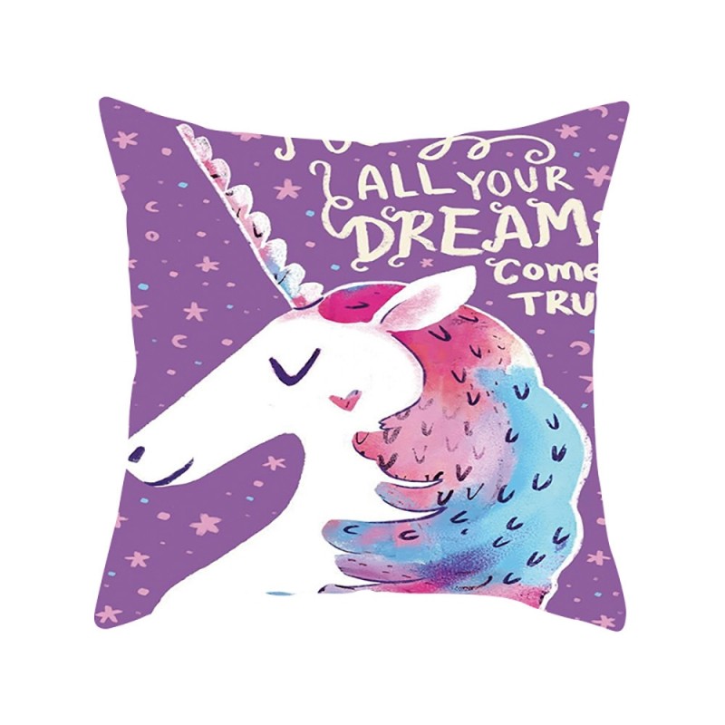 Printed Unicorn Pillowcase Cushion Cover Case Cotton 45 * 45cmCushions
