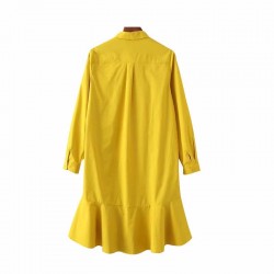 Casual Mini Ruffles vestido tônico