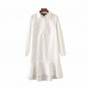 Casual Mini Ruffles vestido tônico
