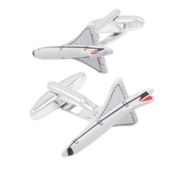 Aircraft Avião Cufflinks