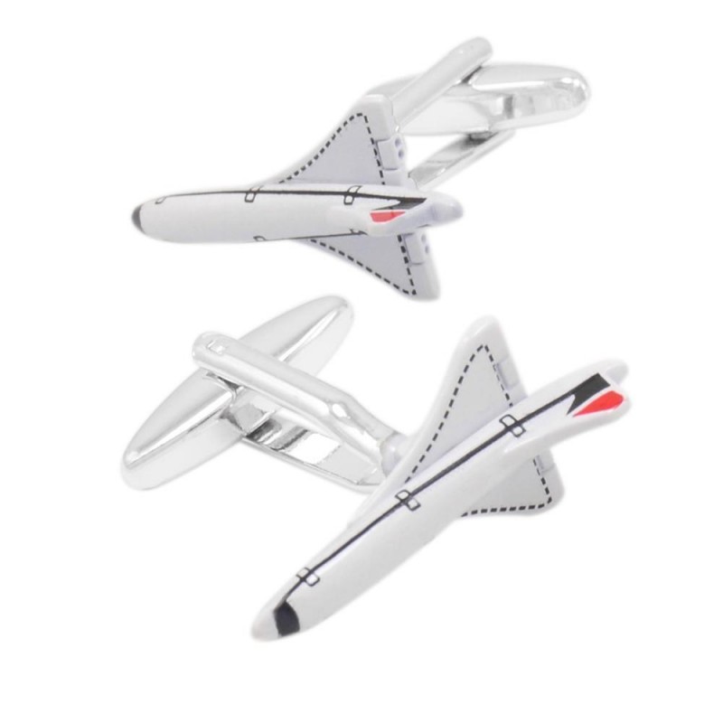 Aircraft Avião Cufflinks